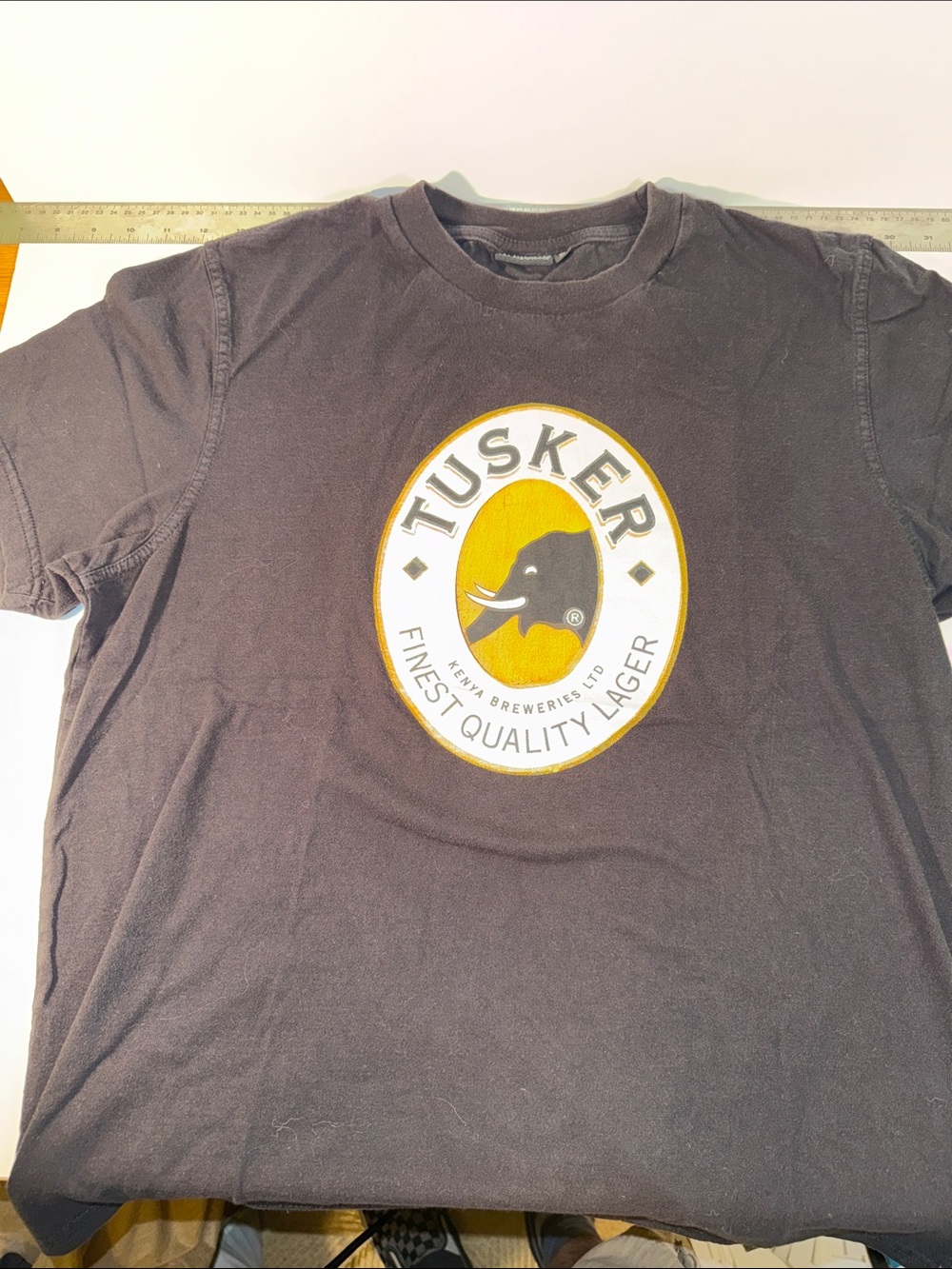 Tusker Beer - t-shirt - BLACK WITH LOGO